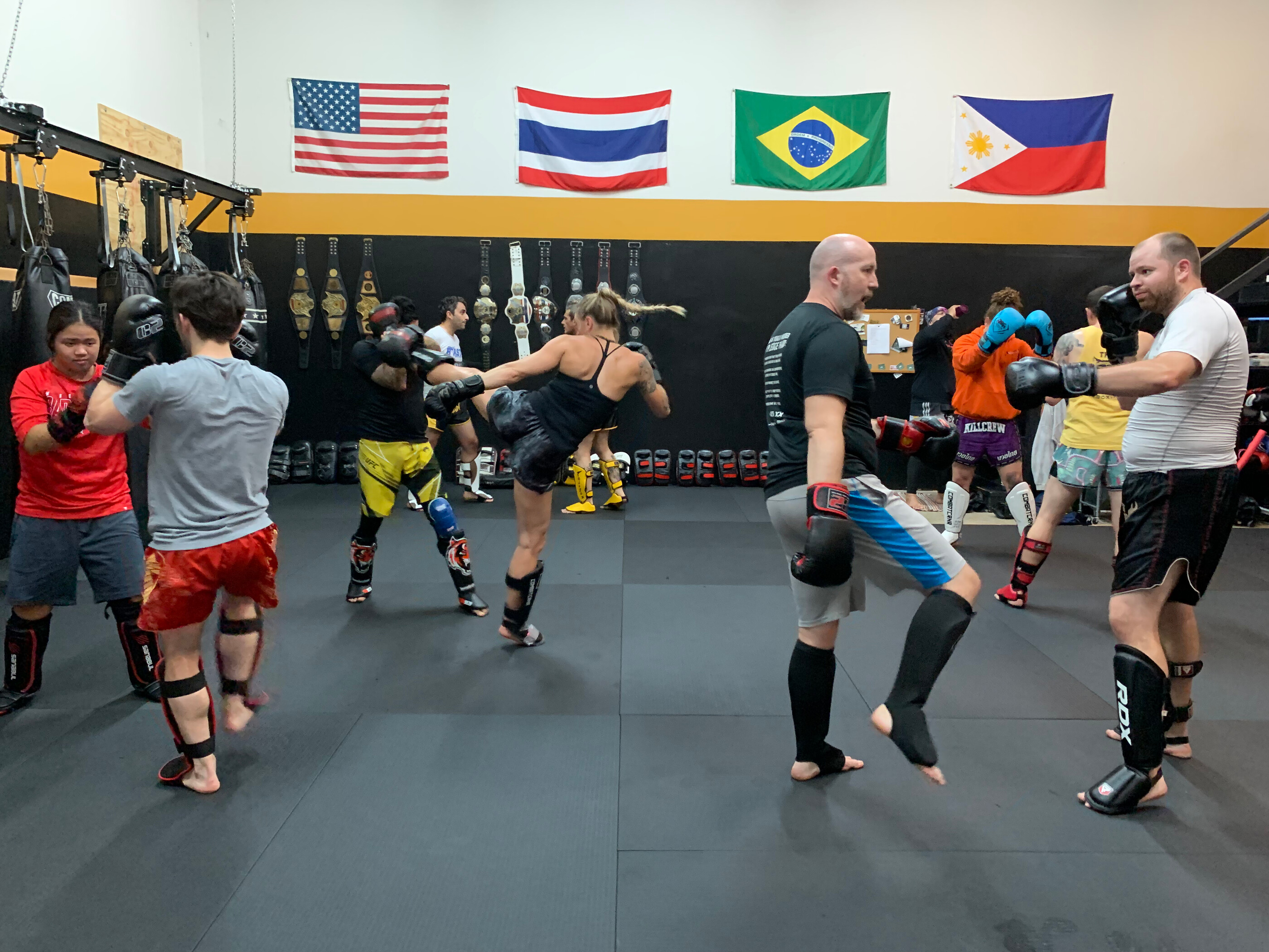 Fight team training at The Blast