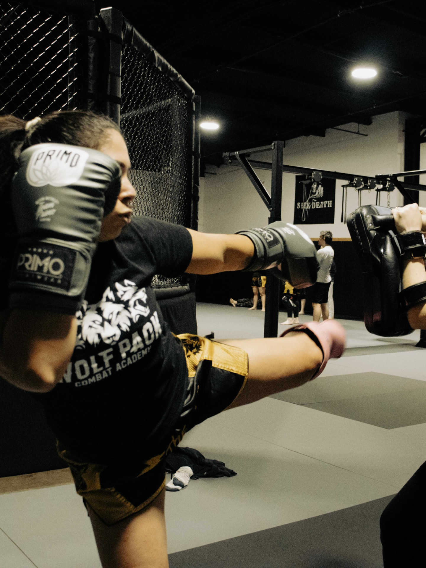 Muay Thai class training at The Blast in Madison