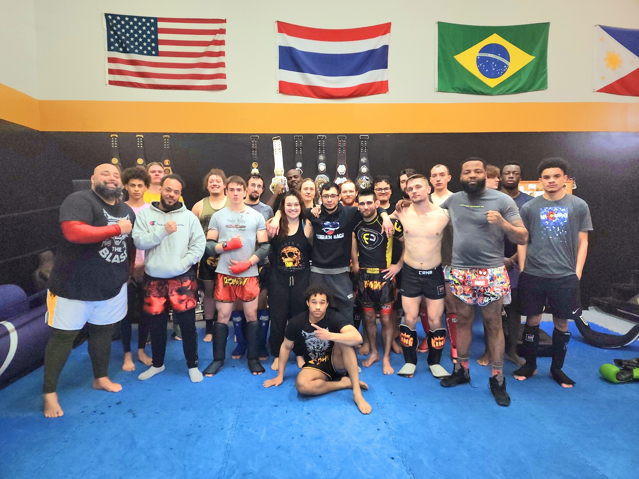 The Blast Muay Thai team together after training